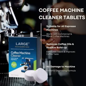 Factory Direct Supply Odor Elimination Fast Dissolving Safe Coffee Machine Cleaning Tablets for Built in Brewing Units