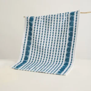 Factory Direct Unique Single Stripes Design Kitchen Towel Woven Polyester Cotton Absorbent Antimicrobial Eco Friendly Quick Dry