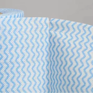 Factory Disposable Wavy Spunlace Non Woven Cloth Rolls for Kitchen Cleaning Dishcloth Reusable Lazy Towel in Roll