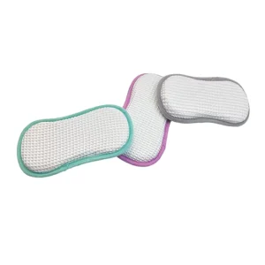 Factory Good Quality Microfiber Eco-friendly Elliptical Dishwashing Cleaning Sponges 19x9x2 Cm High-Density Kitchen Use