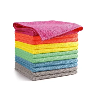 Factory-Grade Plain Square Kitchen Towel Reusable Super Absorbent Quick-Dry Polyester Cloth