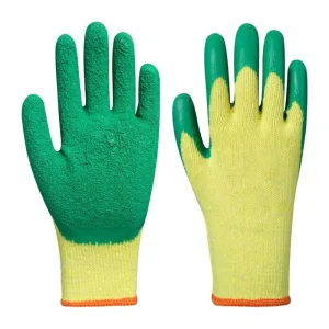 Factory Green Latex Coated Gloves Industry Household Hand Glove Heavy Duty Work Safety Gloves