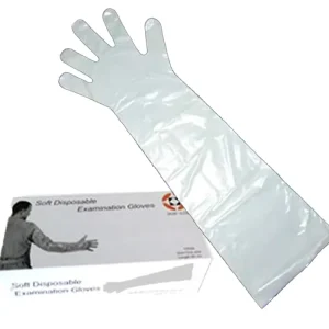 Factory Household Bovine Embryo Applicator LDPE Plastic Soft Sensitive Long PE Gloves