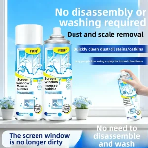 Factory Lemon Fragrance Screen Window Cleaner Foam Mousse No Disassembly Required Household Diamond Mesh Spray for