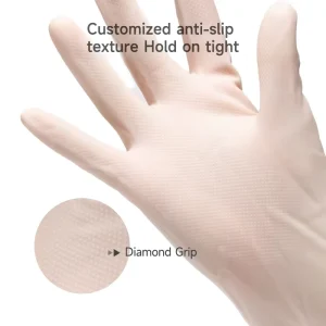 Factory OEM Nitrile Household Diamond Anti-Skidding Grip Acid Alkali Resistance Oil Resistance Gloves