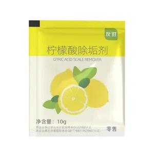 Factory Price Citric Acid Scale Remover for Kitchen Tool Cleaning 10g Packaging Customized