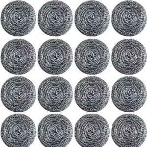Factory Price Easy Clean Steel Metal Galvanized Wire Mesh Scourer Pot Scrubber Sponges Scouring Pads for Kitchen Cleaning