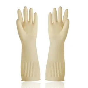 Factory Price Extra Long 38cm 45cm 55cm Waterproof Soft Light Household Latex Gloves for Kitchen Dish Washing