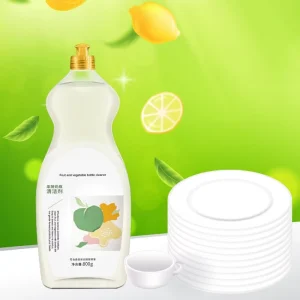 Factory Price Kitchen Dishwashing Liquid Plant Based Biodegradable Food Safe Dual Purpose Fruit & Vegetable & Dish Detergent