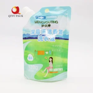 Factory Recycle 500ml Laundry Soap Powder Dishwashing Liquid Filling and Capping Refill Bags 1l Laundry Detergent Spout Pouch