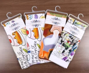 Factory Supply Custom Digital Print Cleaning Towel Kitchen Dish Towels Tea Towels Kitchen