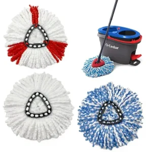 Factory Supply EasyWring Microfiber Mop Refills Customized Mop Cloth Mop Head Replacement Household Cleaning Tool