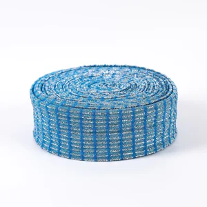 Factory Supply Heavy Duty Kitchen Eco Friendly Cleaning Polyester Yarn Weaving Metal Sponge Dish Scrubber Fabric Strong Cleaning