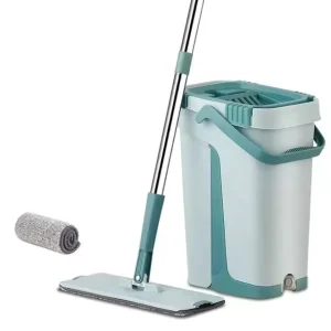 Factory Supply High Quality Self Cleaning 360 Rotating Microfiber Steel Pole Telescopic High Absorption Flat Mop Mopping