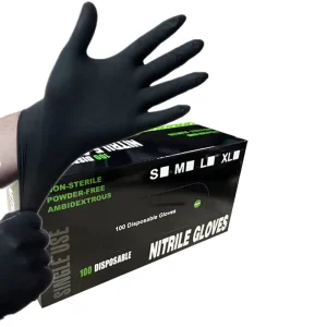 Factory Tattoo Beauty Salon Barber Hair Nail Art Food Safe Household Cleaning 3mil Latex Free Powder Free EN Disposable Gloves