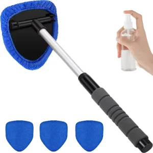 Factory Telescopic Car Windshield Brush Microfiber Glass Defogging Brush Window Scraper Custom OEM Available for Home