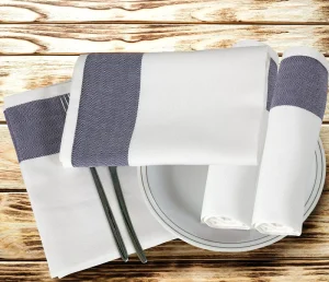Factory-made Custom Printed Striped 100% Cotton Eco-Friendly Quick-Dry Kitchen Tea Towels Dish Towels Utensil Wiping Towels for
