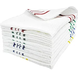 Factory made Custom Woven Chevron Quick Dry Eco Friendly Kitchen Tea Towels Cotton Dish and Sink Cleaning Cloths