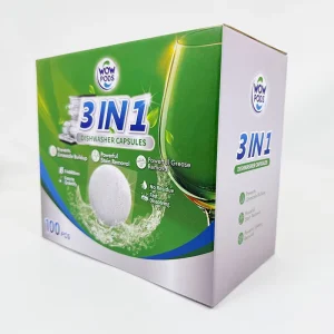 Family Kitchen Boxed Dishwashing Powder Pods 5 in 1 Powerful Grease Removal Dish Washing Pods Capsules for Sale