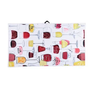 Fashion Printed Microfiber Kitchen Towel Lintless High Absorbent Cleaning Cloth