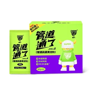 Fast Acting 99.9% Antibacterial Deodorizing Powder Drain Cleaner for Hair Grease Food Waste Clog Removal