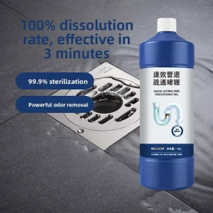 Fast Acting Powerful Liquid Drain Cleaner & Pipe Unblocker (Pipe Dredging Agent)