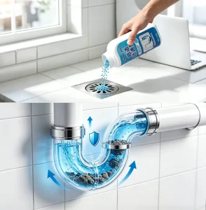 Fast Dissolving Bubbles Nico Liquid Drain Unblocker Kitchen Sink Bathroom Sewer Cleaner Remove Oil Scale Odor