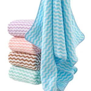 Fast Drying Microfiber Dish Rags Lint Free Kitchen Coral Fleece Cloth Towel