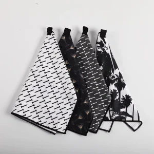 Fast Drying Polyester Kitchen Towel with Pineapple Print for Cafe Use Absorbent Dish & Tea Towel for Cooking