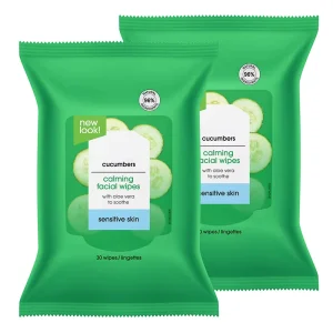 Feminine Makeup Remover Face Wipes Cucumbers Calmingfacial Wipes with Aloe Vera to Soothe Facial Cleansing Wipes