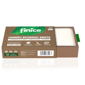 Finice Eco Disposable Solid Laundry Detergent Tablets & Sheets for Bathroom Use