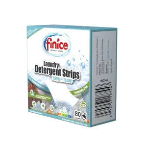 Finice New Technology Powerful Clean Disposable Plant-Based Formulation Strips Laundry Detergent for Bathroom Use