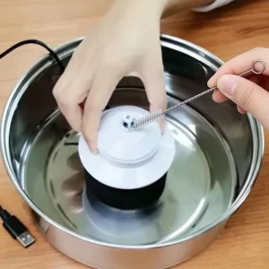 Flexible Pet Water Fountain Cleaning Brush Stainless Steel Tube Pipe Cleaner for Cat Dog Drinking Fountain Water Pump Nozzle