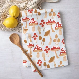 Floral Printed Kitchen Towels Reusable Eco-Friendly Quick-Dry Cotton Fabric Highly Absorbent for Cooking Cleaning Home Use