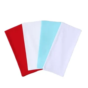 Flour Sack Towels 100% Cotton Dish Clothss Blank Dishcloths for Diy Custom Print Kitchen Use (White)