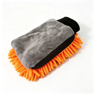 Fluffy Thickened Anti Slip Chenille Car Washing Mitt Water Absorbent Auto Cleaning Mitt