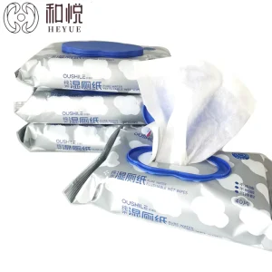 Flushable Organic Nonwoven Wet Wipes Eco Friendly Unscented Pure Water Disposable Toilet Wipes 80gsm 40 Count for Adults