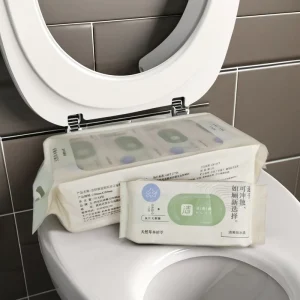 Flushable Wet Cleansing Wipes for Adults Household Toilet Cleaning Flushable Wet Wipes
