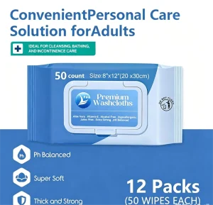 Flushable Wet Eco-Friendly Toilet Wipes Adults 100 Bags Scented Large Bath Wipes Hospital Bathing Body Bath Kit