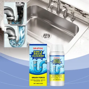 Foaming Drain Cleaner for Stubborn Clogs Toilet Shower Pipe Freshener with Deodorizer