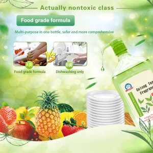 Food Grade Dishwashing Liquid Dish Soap Multipurpose Fruit and Vegetable Tableware Kitchen Cleaner Concentrate