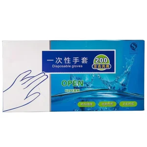 Food Grade Disposable PE Plastic Gloves for Household Use Recycled Materials Eco Friendly