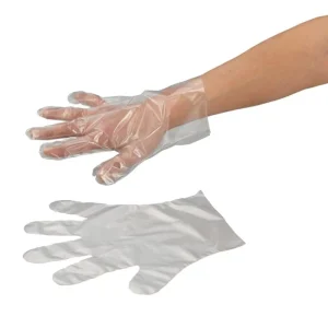 Food Grade HDPE Reusable Soft Durable Disposable Gloves 0.8g Waterproof Chemical Resistant Lightweight for Household Cleaning