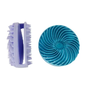 Food-Grade Soft Silicone Body Scrubber Shower Brush, Handheld Cleansing Skin Brush