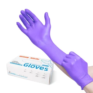 Food-Safe Disposable Nitrile Medical Gloves for Household Cleaning and Medical Examination