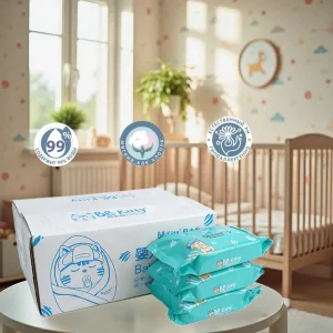 For Household Flushable Non scented Purified Water Cleansing Wet Towel Toilet Paper Baby Wipes
