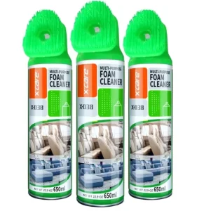 Four Colorful Upgrade Top Brush Multi purpose Foam Cleaner Spray 650ml for Interior Cleaning