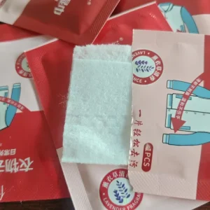 Free Sample Individual Wrap Cleansing Wipes Effective for Removing Oil Stains from Clothes