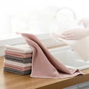 Free Sample Washable Kitchen Household Cleaning Microfiber Towels Household Items Kitchen Supplies Car Towels Clothes