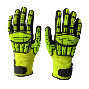 Free Samples Genuine Heavy Duty Impact Cut Resistant for Oil Gas Mining Nitrile Palm Working Gloves Manufacturer in China